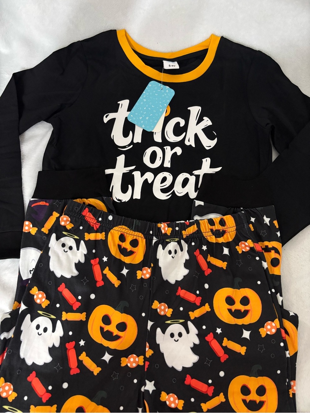 Kids Halloween Pajama Set - "Trick or Treat"